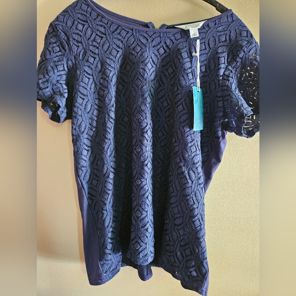 Market and Spruce, size L, navy blue